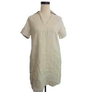 NWT Madewell Linen Dress XXS in Natural Off White Beige